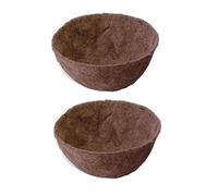 Ambassador 2 Natural Coco Hanging Basket Liners Cupped Shaped Coco Liner For 12 Inch Basket