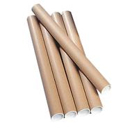 Ambassador Cardboard Postal Tube Box of 12 - 76mm x 610mm diameter,PT-076-15-0610, Brown