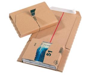 Ambassador Jiffy Wrap Around Cardboard Postal Box, Size 51 (Cd), 147 X 126 X 55mm, Brown (Pack Of 20)