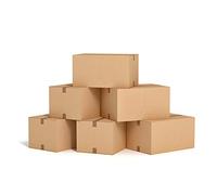 Ambassador Packing Carton Cardboard Box Single Wall Strong Flat-packed 482x305x305mm Ref SC-18 [Pack of 25] , 307581