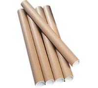 Ambassador PT-076-15-0450 Cardboard Postal Tube Box of 12 - 76mm x 450mm diameter, Brown