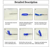 AMBATTERY Animal Latch Hook Rug Kit Peacock and Flowers Latch Hook Rug Set Rugs Knotting Cross Stitch Set for Beginners and Adults Rug Making Tool Kit 21x29in