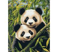 AMBATTERY Animal Rug Making Kit For Adults Giant Panda Latch Hook Rug For Diy With Cushion Latch Sets Latch Hook Kit For Beginners And Adults 20x15in