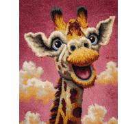 AMBATTERY Carpet Latch Hook Kit Fantasy Giraffe 85x115cm