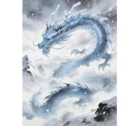 AMBATTERY Cross Stitch Kits for Adults,Fantasy Dragon