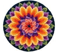 AMBATTERY DIY Latch Hook Rug Kit for Aldult,Flowers