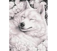 AMBATTERY Knitting Kits for Adults Cartoon Shiba Inu Animal DIY Carpet Embroidery Kit,Latch Hook Rug Needlework Tapestry Craft Kits for Beginners,Adults and Children 21x29in