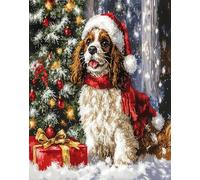 AMBATTERY Latch Hook Kit Rug Cartoon Dog Animal Doormat Carpet Making Kits,Interlocking Hook Rug Gift Packing Diy For Teenager/Adults With Printed Canvas 23x35in