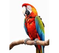 AMBATTERY Latch Hook Kit Rug Colorful Parrot Animal Latch Hook Rug Kits For Adults Beginners Extra Large,Diy Crochet Set ，Tapestry Making Kit，Embroidery Sofa Cushion Carpet 31x45in