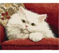 AMBATTERY Latch Hook Kits Carpet cat on the Sofa 60x90cm