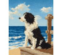 AMBATTERY Latch Hook Kits Carpet Dogs and Scenery 60x40cm