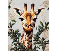 AMBATTERY Latch Hook Kits for Adults Cartoon Giraffe Animal Latch Hook Rug Kits for Adults Beginners Extra Large,DIY Crochet Set,Tapestry Making Kit，Embroidery Sofa Cushion Carpet 31x45in
