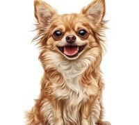 AMBATTERY Latch Hook Kits Rugs Fantasy Chihuahua Animal Latch Hook Rug Kits For Adults Beginners Extra Large,Diy Crochet Set ,Tapestry Making Kit,Embroidery Sofa Cushion Carpet 21x29in