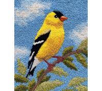 AMBATTERY Latch Hook Rug Kit Birds in the Tree 90x120cm