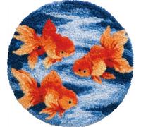 AMBATTERY Latch Hook Rug Kit Latch Hook Kits,Animal Fish