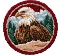 AMBATTERY Latch Hook Rug Kit Latch Hook Kits for Adults,Animal Eagle