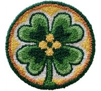 AMBATTERY Latch Hook Rug Kit Latch Hook Kits for Adults,Four-Leaf Clover