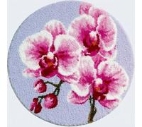 AMBATTERY Latch Hook Rug Kit Latch Hook Kits,Phalaenopsis Orchid Flowers