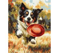 AMBATTERY Latch Hook Rug Kit Playing Dogs 85x115cm