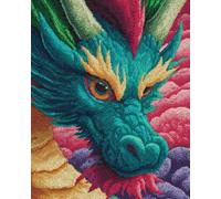 AMBATTERY Latch Hook Tapestry Kit Eastern Dragon 60x90cm