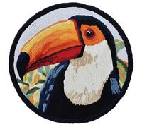 AMBATTERY Round DIY Latch Hook Rug Kits,Animals Birds
