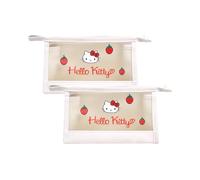 AmBealla 2pcs Small Cosmetic Bag Portable Storage Bag for Women,Cute Compact Travel Makeup Bag for Keys and Phone, Portable Mini Bag for Girls,Travel Bag for Toiletries, Pencil Case, 2-Red Strawberry