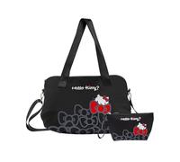 AmBealla Travel Tote Bags with Zipper Cosmetic Bag - Weekender Bag Lightweight for Women, Carry on Duffel Bag with Trolley Sleeve, Suitable for Gym, Work Beauty Storage