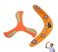 AMBEERT 2 PCS Wooden Boomerang, Boomerang for Adults, Boomerang for Kids, Perfect for Outdoor Fun, Backyard Games, and Family Entertainment, Easy to Throw & Catch Flying V Shaped Returning Boomerang