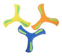 AMBEERT 3PCS Boomerang for Kids, Glow in The Dark Boomerang, With Night Visibility, Oomerang Toy Set in Orange Yellow Blue, Outdoor Flying Toy for All Ages, Lightweight and Durable Design