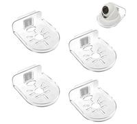 AMBEERT 4Pcs Camera Wall Mount, Security Camera Shelf, Punch-Free Camera Bracket, Bracket Stand Tray Indoor, Clear Traceless Wall-Mounted for Baby Monitor Wall Mount, Garages and More.