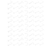 AMBEERT 70 PCS Clear Nose Studs & Rings, Hide Piercing for School, Clear Nose Retainer Kit, Invisible Flexible Tiny Nose Ring