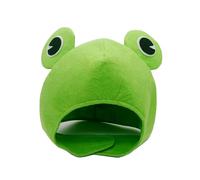 AMBEERT Frog Hat, Toad Hatwith Large Novelty Eyes, Frog Costume for Cosplay and Parties, Novelty Hat, Green Frog Headgear for Themed Events, Festive Celebrations and Social Media Content