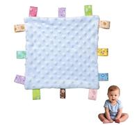 AMBEERT Sensory Label Comfort Blanket - Soft Touch Taggies for Newborns, No Wrinkle