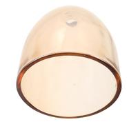 Amber Bell-Shaped Glass Lamp Shade Replacement for Pendant Light | 3/8 Inch Fitter Opening, Golden Finish, Easy to Clean, Soft Light for Bedroom and Private Rooms