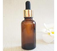 Amber,Blue Glass Bottle 10PCS 10ml 30ml 50ml with Dropper Pipette Refillable with Gold Metal Cap for Essential Oils Aromatherapy Blends Perfume Oils Fragrance Oil Sample (10pcs 10ml Amber Bottle)