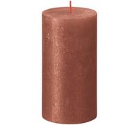 Amber Bolsius Rustic Shimmer Metallic Candle 130 X 68mm - Burgundy