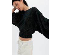 Amber Breeze Off-The-Shoulder Sweater at Free People in Black, Size: Medium - female
