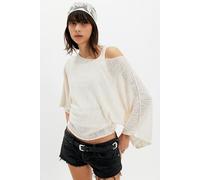 Amber Breeze Off-The-Shoulder Sweater at Free People in Ivory, Size: Medium - female