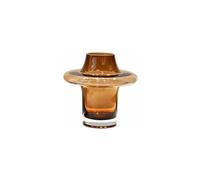 Amber Color Tower Shape Glass Vase Table Decoration Flower Arrangement Hydroponics Plant Pot Flowers Vases Small Size