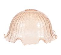 Amber Crackle Glass Lamp Shade Replacement for Single Pendant Light