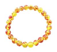 Amber Crystal Bracelet Nature Buddha Beads 8mm Bangle For Women Man Jewelry Creative And Exquisite Workmanship