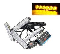Amber Flashing Strobe Led Lights Recovery Security Emergency Warning Kit 20 Mode ON OFF for Vehicle Truck Tractor Forklift
