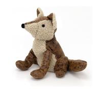 Amber Fox Doorstop | Faux Leather Fox Shaped Door Stop | Fabric Animal Door Stopper 1.5kg - 25cm