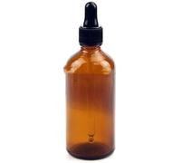 Amber Glass Dropper Bottle, Small Empty Reusable Eliquid Pipette Ear Dropper Bottles Suitable for Essential Oils Massage Perfumery Aromatherapy Laboratory Fragrances Pharmacist Bottle 100ml