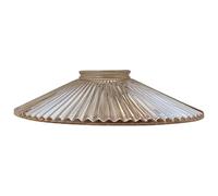 Amber Glass Lamp Shade - 21cm Cone Shape Ceiling Light Shade, Easy Fit Hanging Pendant Replacement Light for Living Room, Kitchen - Modern Vintage Style (Style 5)