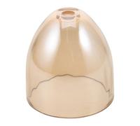 Amber Glass Lamp Shade Bell Shaped Mini 3/8 Inch Fitter Opening | Vintage Golden Finish, Smooth Wipe-clean Surface, for Pendant Lights and Wall Lamp Heads