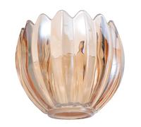 Amber Glass Tulip Lamp Shade Replacement 42mm Hole Mini | Vintage classic style, smooth rich-toned glass, easy to clean, for wall lamps and bedside lamps in the living room