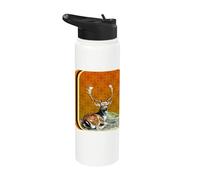 Amber Gold Buck Stainless Steel Insulated Water Bottle