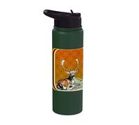 Amber Gold Buck Stainless Steel Insulated Water Bottle