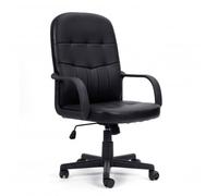 Brooklyn High Back Mesh Chair with Height Adjustable Headrest & Fixed Sturdy Arms - Grey